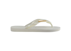 Women's Top Logo Metallic Flip Flops