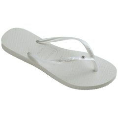 Women's Slim Crystal Flip Flops