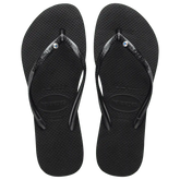 Women's Slim Crystal Flip Flops