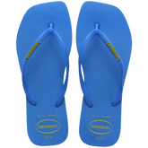 Women's Slim Square Logo Pop Up Flip Flops