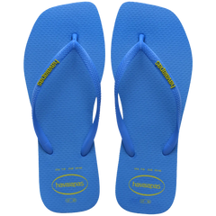 Women's Slim Square Logo Pop Up Flip Flops