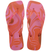 Women's Slim Square Jelly Flip Flops