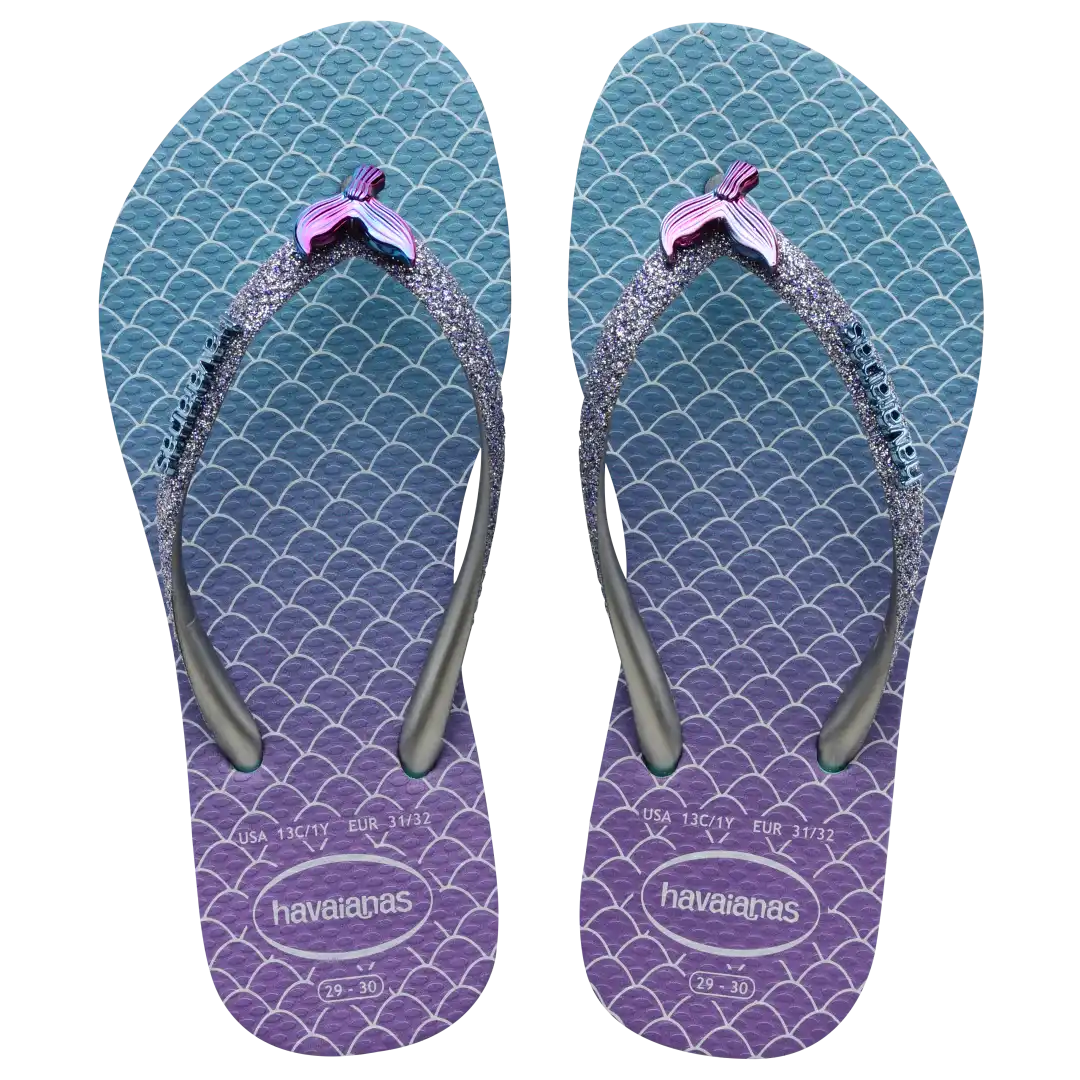 Kids' Slim Glitter Flip Flops