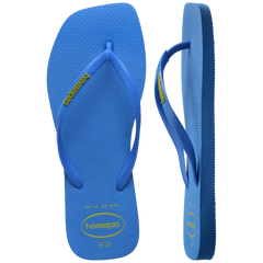 Women's Slim Square Logo Pop Up Flip Flops