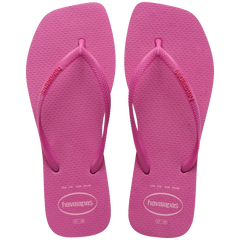 Women's Slim Square Logo Pop Up Flip Flops