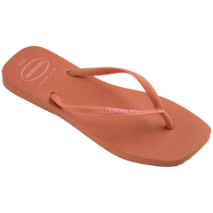 Women's Slim Square Logo Pop Up Flip Flops