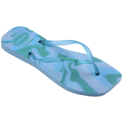 Women's Slim Square Jelly Flip Flops
