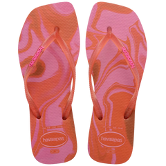 Women's Slim Square Jelly Flip Flops