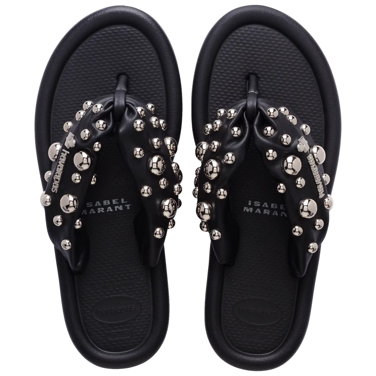 Women's Isabel Marant Maxi Puffed Studs Flip Flops